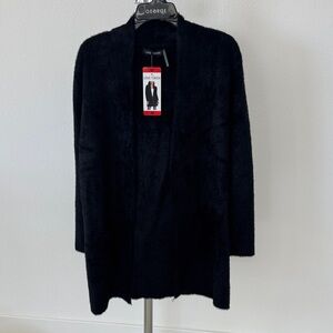 Love Token Ladies Fuzzy Cardigan, Black, Medium - NWT